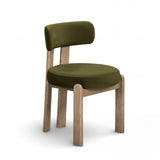 Odessa Green Performance Velvet Dining Chair - View 2