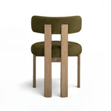 Odessa Green Performance Velvet Dining Chair - View 5