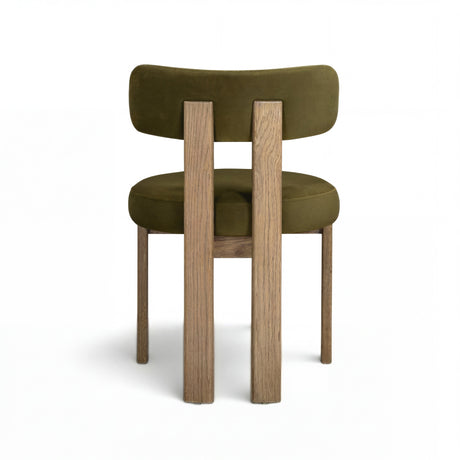 Odessa Green Performance Velvet Dining Chair - View 5