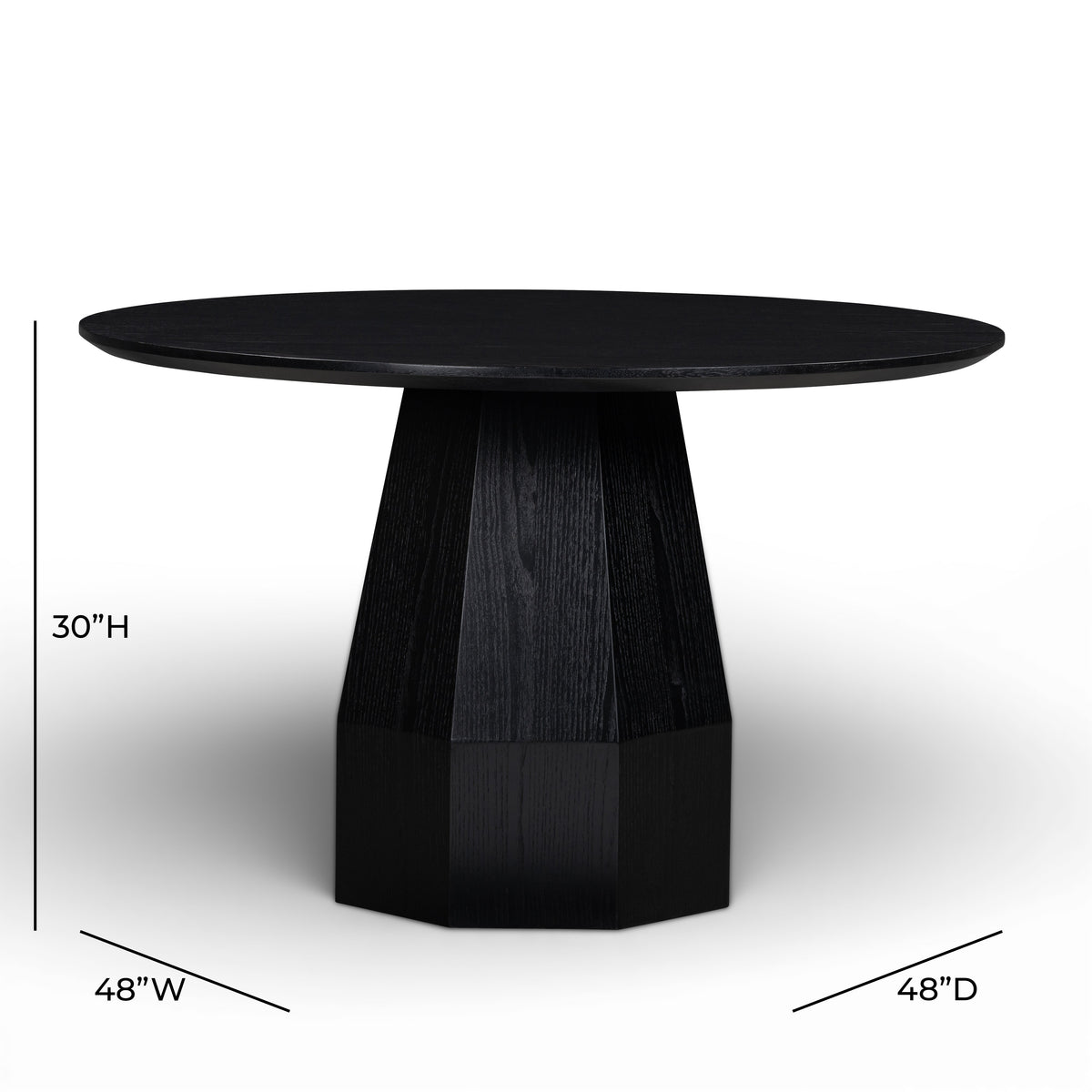 Brocha 48'' Ash Wood Round Dining Table - View 11