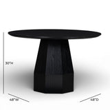 Brocha 48'' Ash Wood Round Dining Table - View 11