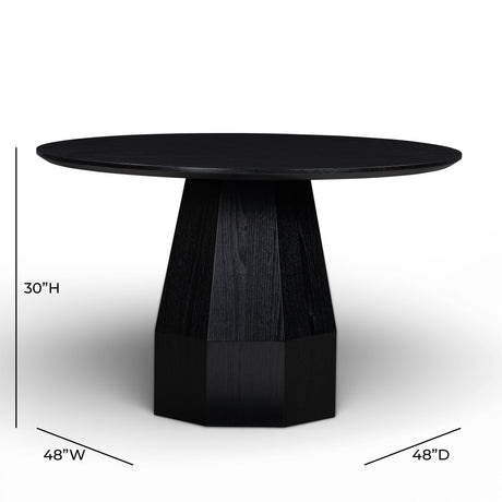 Brocha 48'' Ash Wood Round Dining Table - View 11