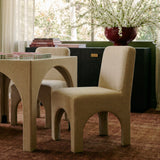 Tomlin Performance Chenille Dining Chair in Teal back angle