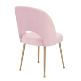 Swell Light Grey Velvet Chair