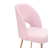 Swell Light Grey Velvet Chair