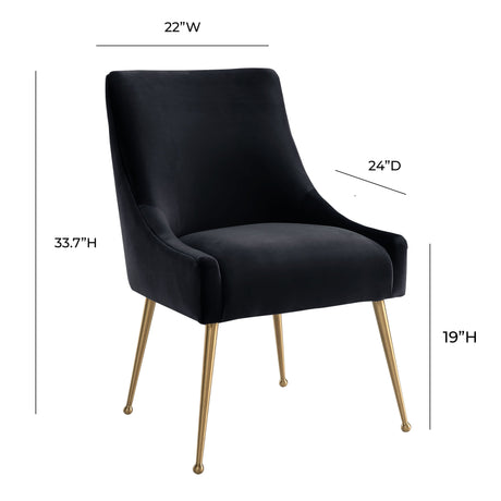 Beatrix Performance Velvet Dining Chair - View 61