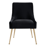 Beatrix Cognac Velvet Side Chair