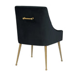 Beatrix Cognac Velvet Side Chair
