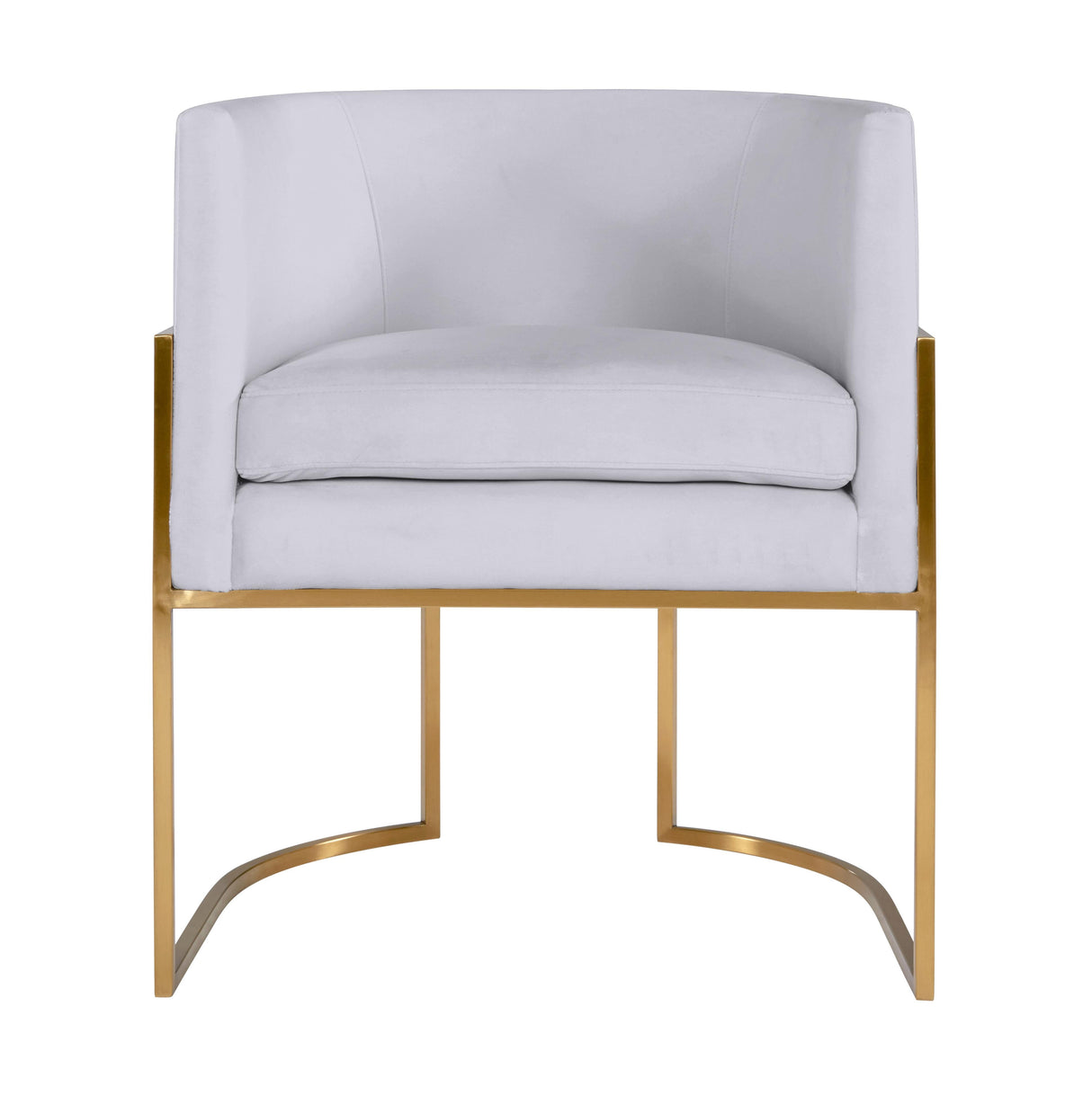Giselle Velvet Dining Chair with Gold Base