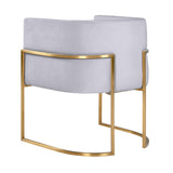 Giselle Velvet Dining Chair with Gold Base