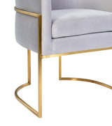 Giselle Velvet Dining Chair with Gold Base