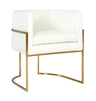 Giselle Velvet Dining Chair with Gold Base