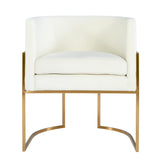 Giselle Velvet Dining Chair with Gold Base