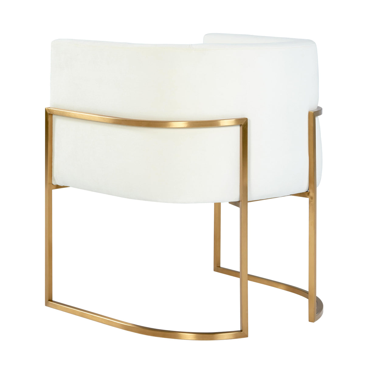 Giselle Velvet Dining Chair with Gold Base