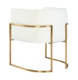 Giselle Velvet Dining Chair with Gold Base