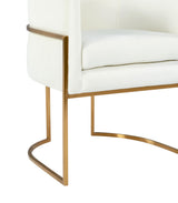 Giselle Velvet Dining Chair with Gold Base