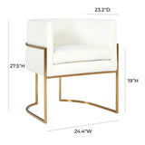 Giselle Velvet Dining Chair with Gold Base