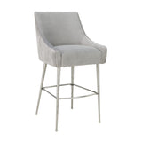 Beatrix Pleated Velvet Stool