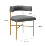 Kim Velvet Dining Chair