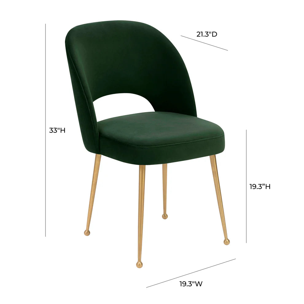 Swell Light Grey Velvet Chair