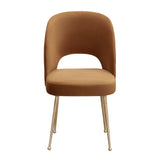 Swell Light Grey Velvet Chair