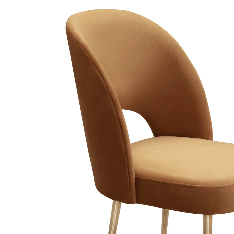 Swell Light Grey Velvet Chair