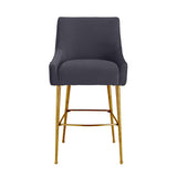 Beatrix Pleated Velvet Stool