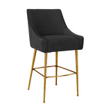 Beatrix Pleated Velvet Stool