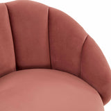 Myla Performance Velvet Swivel Stool - View 5