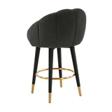 Myla Performance Velvet Swivel Stool - View 37