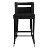 Hart Navy Velvet Counter Stool