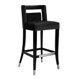 Hart Navy Velvet Counter Stool