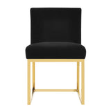Haute Black Velvet Chair