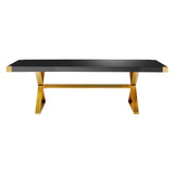 Adeline 95" Lacquer Rectangular Dining Table