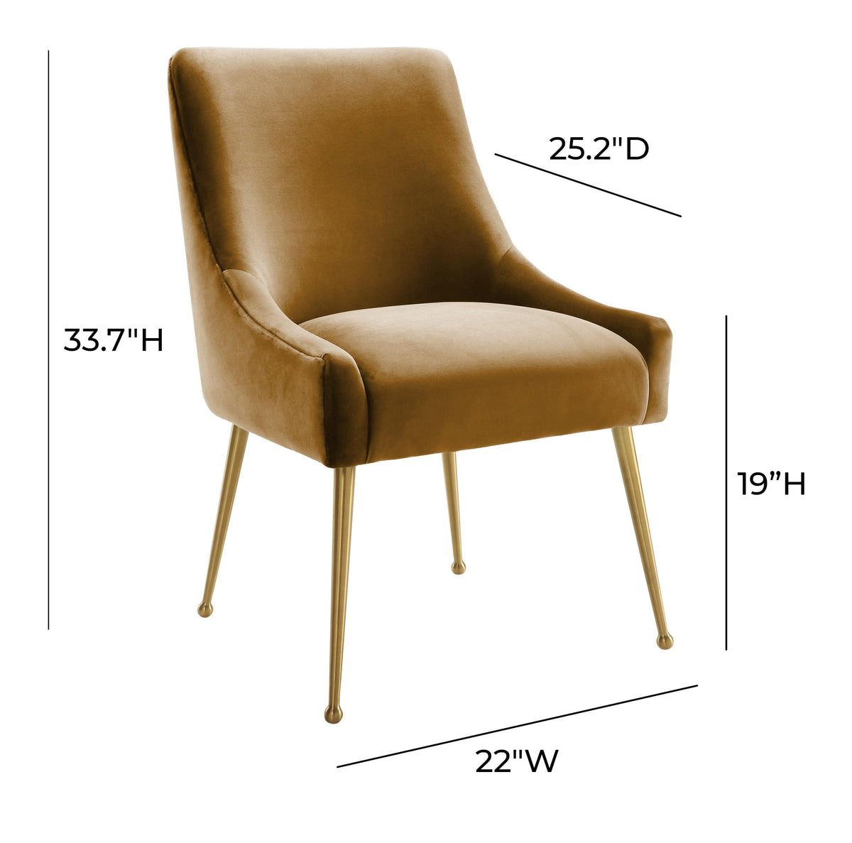 Beatrix Performance Velvet Dining Chair - View 68