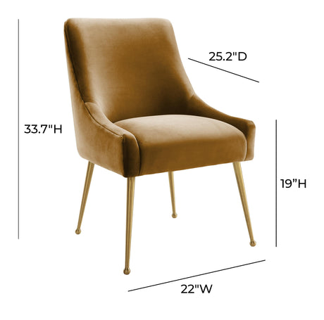 Beatrix Performance Velvet Dining Chair - View 68