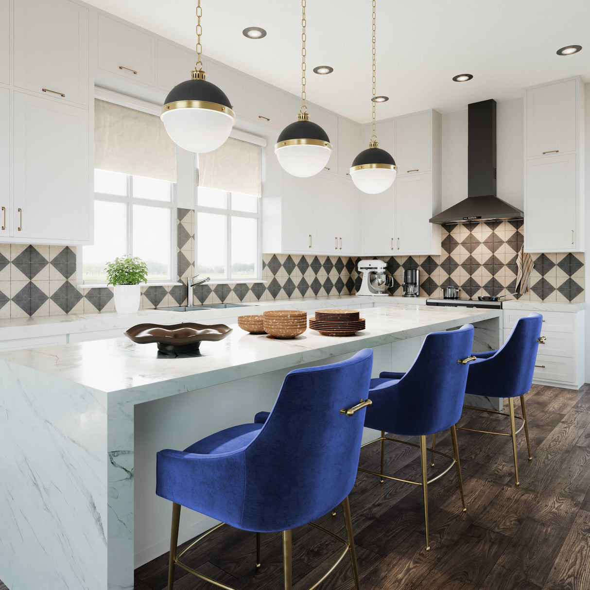 Beatrix Velvet Stool