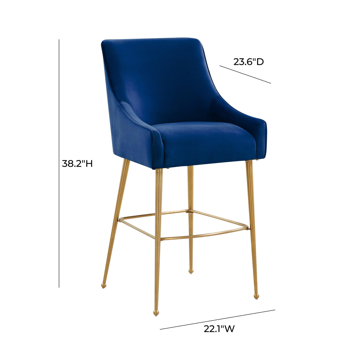 Beatrix Velvet Stool