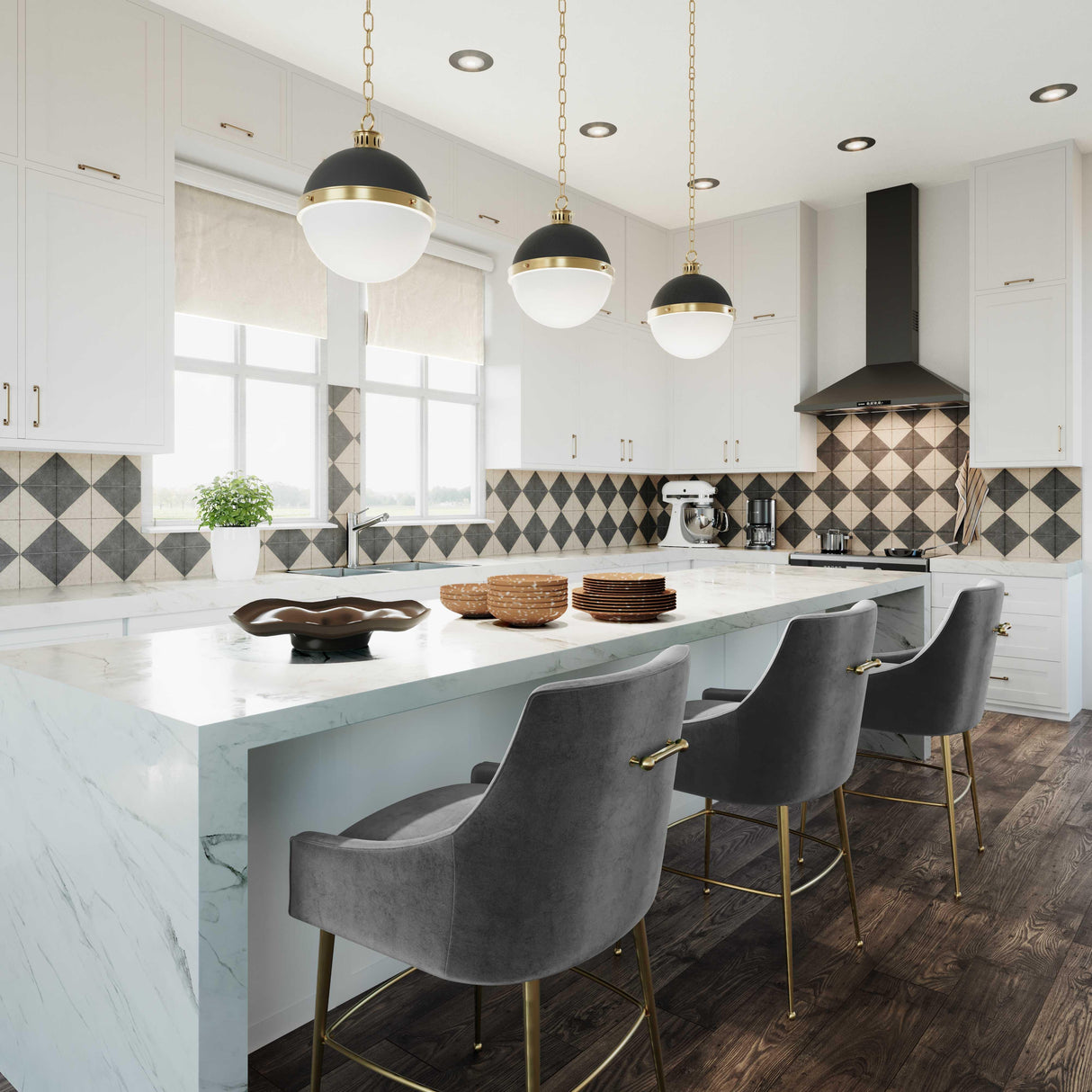 Beatrix Velvet Stool