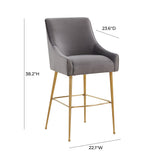 Beatrix Velvet Stool
