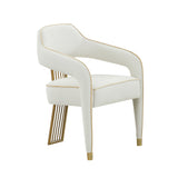 Corralis Cream Performance Linen Dining Chair