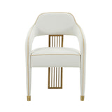 Corralis Cream Performance Linen Dining Chair