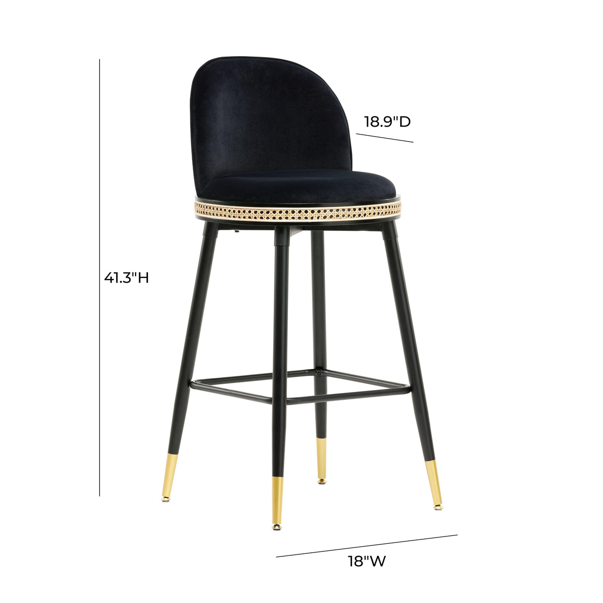 Harley Velvet Stool