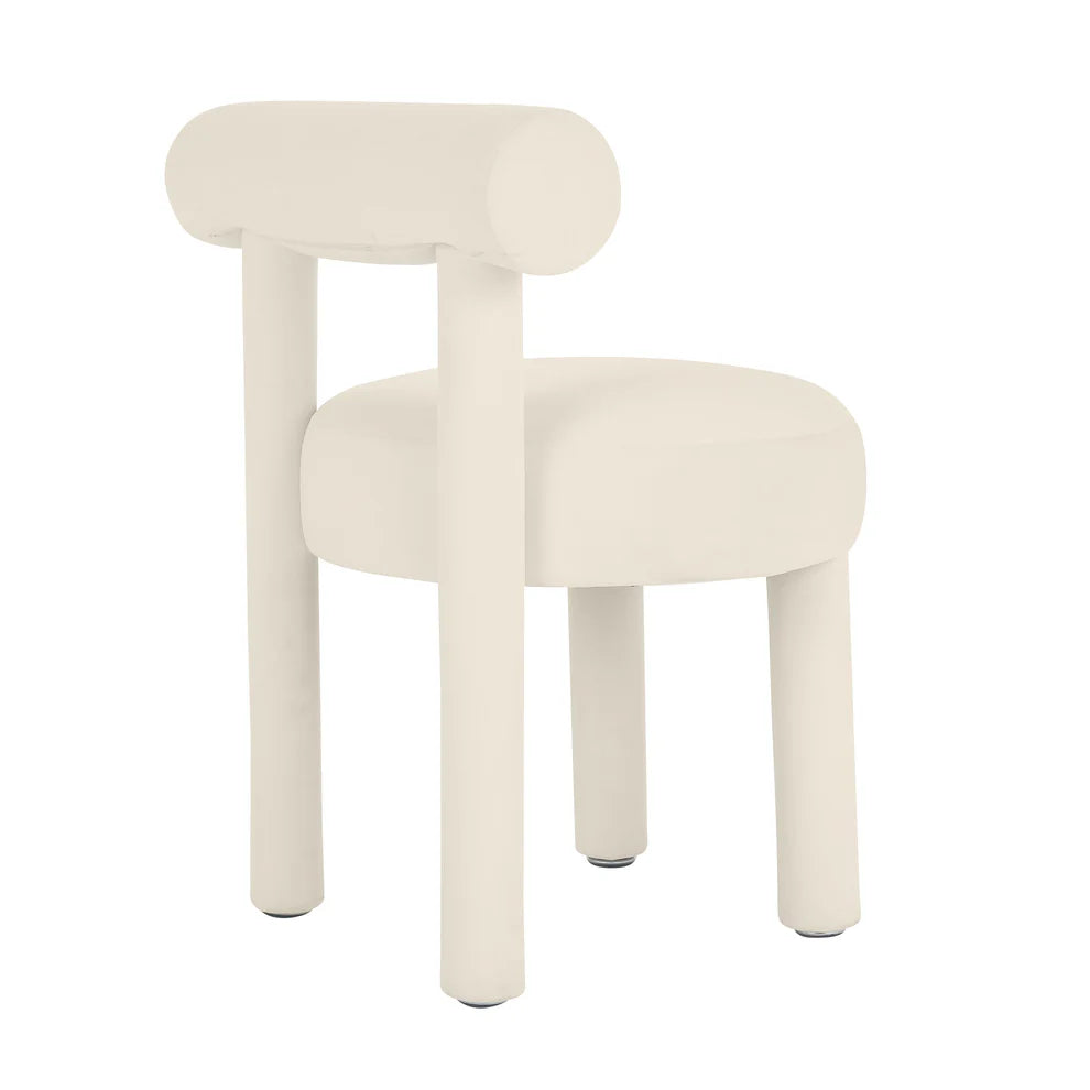 Carmel Black Velvet Dining Chair
