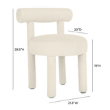 Carmel Black Velvet Dining Chair