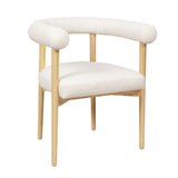 Spara Black Performance Boucle Dining Chair