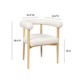 Spara Black Performance Boucle Dining Chair