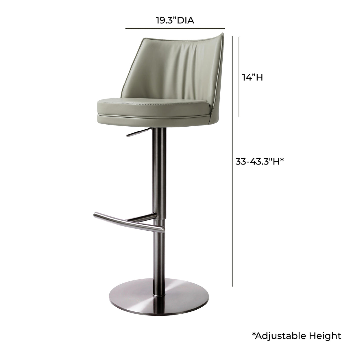 Gala Performance Vegan Leather Adjustable Stool