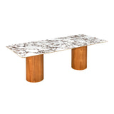 Tamara 94" Marble Ceramic Rectangular Dining Table