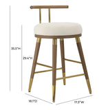 Juniper Velvet Stool